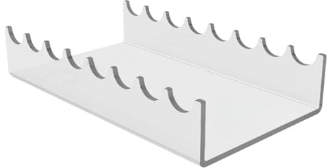 Juego de 2 soportes para pinceles de pintura, soporte de almacenamiento con 8 ranuras para bolígrafos, soporte de secado para pinceles de salón, baño
