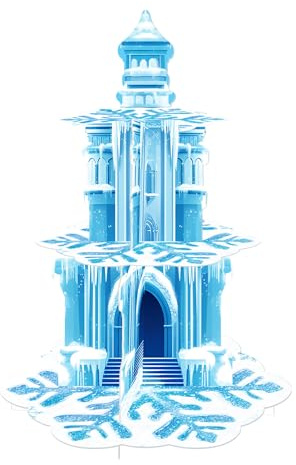 Soporte para tartas con tema de copos de nieve de 3 niveles, soporte para postres congelados, soporte para tartas de decoración de cumpleaños, molde para tartas de postre para fiestas de cumpleaños