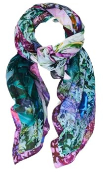 Desigual foulard collezione accessori, blu, taglia unica