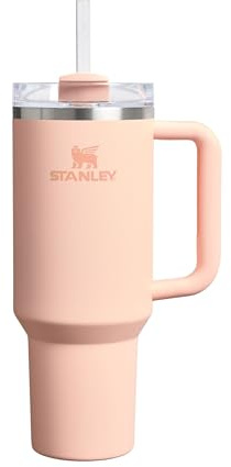 STANLEY 1913 Quencher H2.0 FlowState Mug Isotherme avec Paille 1.2L - Froid Pendant 11 Heures - Glacé Pendant 48 Heures - Thermos Lavable au Lave-Vaisselle - Gourde Inox Sans BPA - Orange Cream