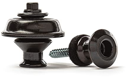 Jim Dunlop Straplok Dual - Schwarz 2 Stück, Gürtelbefestigung