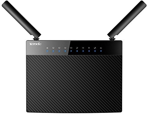 Tenda AC9 AC1200 Router inalámbrico (1200Mbps, 5 puertos Gigabit, 2 antenas externas 3dBi, doble banda 5 GHz 2,4 GHz, VPN, memoria 128MB, Beamforming +, USB 2.0)