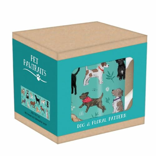 Dog & Floral Pattern Mug