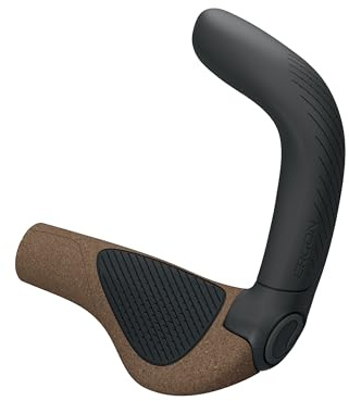 Ergon GP5 EVO Bicycle Grips with built in Bar Ends, Biokork, Large