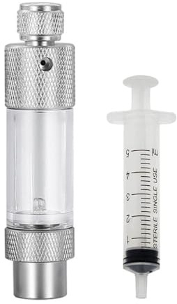 DONGKER CO2 Bubble Counter,Aluminum Alloy Non-Return Aquarium CO2 Regulator Single Head for Most CO2 Systems