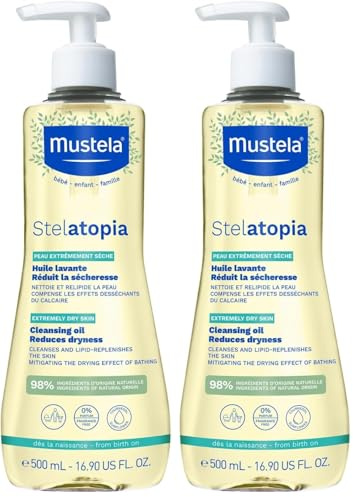 Mustela STELATOPIA huile lavante 500 ml 500 g, 500 grams, 500 mililitro, 1 (Lot de 2)
