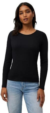 YSABEL MORA - Camiseta Térmica Algodón Manga Larga Cuello Redondo, Ropa Interior Confortable y Sostenible, Diseño Mediterráneo Hecho en Valencia, Ideal para Climas Fríos