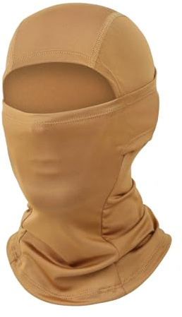 ZEOXUER Balaclava cykel ansiktshuva motorcykel sommar balaclavas för kvinnor och män, D Sand, one size