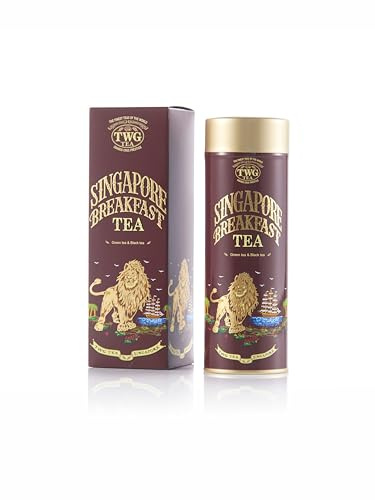 TWG Tea | Singapore Breakfast Tea | Loose Leaf Black & Green Tea | Vanilla & Spices | Haute Couture Tin, 100g | Gift Set
