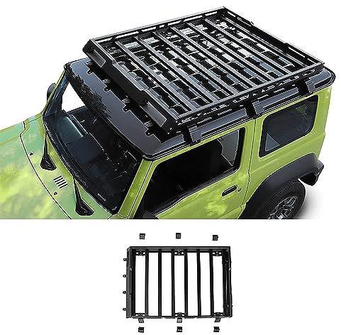 ALIEDA Porte-Bagages de Voiture, Supports Rangement en Aluminium, Porte-Bagages Toit, Accessoires de Décoration Extérieure, pour Suzuki Jimny 2019 2020