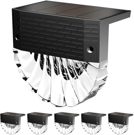 Solarlampen für Außen, 6 Stück Solarleuchten für Außen, IP65 Wasserdichte Solarlampen für Außen Garten, 3 Modi Solarleuchten Garten, Auto ON/OFF Garten Solarleuchten für Außen, Gartendeko Balkon Deko