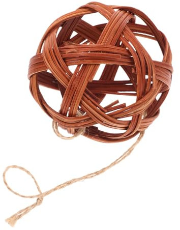 YARNOW Small Animal Willow Chew Ball Rabbit Guinea Pig Hamster Cage Accessory Natural Foraging Toy Bird Chew Treats Activity Enrichment