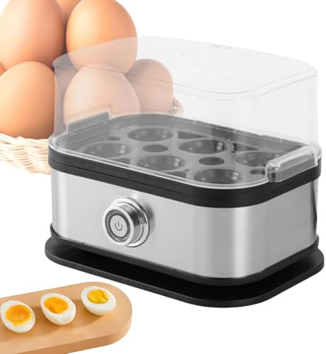Cocedor De Huevos Duros - Cocedor Rápido De Huevos | Máquina Automática Multifuncional Para Cocinar Tortillas, Desayunos y Almuerzos Rápidos en Casa