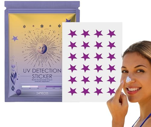 Fierudeng UV Patch | Sunblock Reapply Sticker - Broad-Spectrum Face Sunblock Patches, Waterproof Personal Care Products for Daily Pool Beach Travel