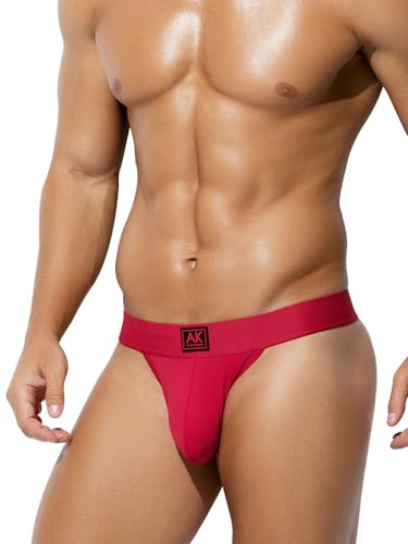 Mauro Kane String Homme Tanga Sexy sous-vêtements Taille Basse Thong | Respirant G-String, Poche 3D, Ceinture Élastique, Ajustés Lingerie pour le Quotidien, Carnaval et Saint-Valentin, S~2XL