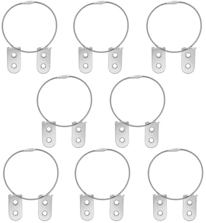 UPKOCH Kit 8 Pièces Ancrages Muraux Anti-Basculement pour Meubles Supports D’Angle L en Acier Inoxydable Argenté 90° pour Commodes et Étagères Système de Fixation Sécurisé pour Garçon