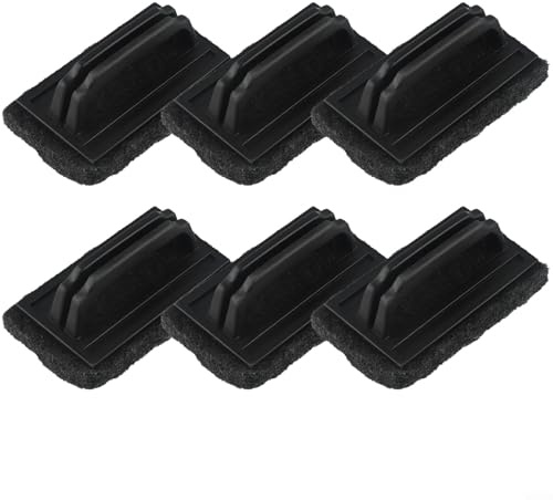 Grillrengöring svampborste, 6-delat set, kraftig skrubbare för grillgaller, ugnar och köksredskap med ergonomiskt handtag
