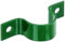 Alberts 855390 Rohrschelle | zur Befestigung von Zaunpfosten an Mauern | verzinkt, grün kunststoffbeschichtet | für Pfosten-Ø 38 mm | 10er Set