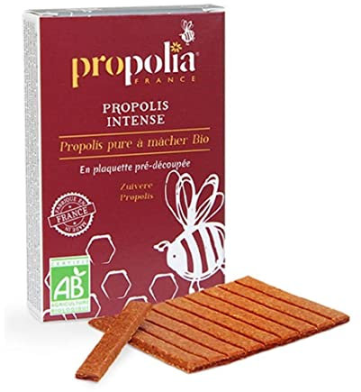 Propolis pure à mâcher bio en plaquette