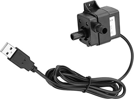 USB Submersible, 5V DC Brushless, Quiet Operation for Fish Tank, Pet Fountain, Indoor Outdoor Pond Circulation