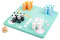 small foot Ludo Pastell aus Holz, Gesellschaftsspiel mit bunten Tierfiguren in hellen Farbtönen, ab 3 Jahren, 11462
