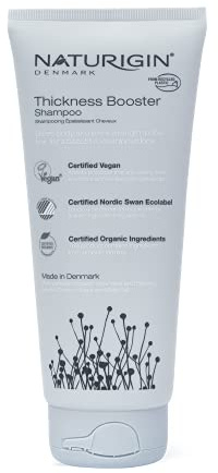 NATURIGIN Thickness Booster Shampoo | Vegan | Zertifizierte biologische Inhaltsstoffe | Pflegende und wohltuende Wirkung für trockenes Haar | SLS-Sulfat Frei | Geeignet für empfindliche Kopfhaut