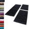 Carpettex Bettumrandung Schlafzimmer 3teilig Shaggy Teppich Hochflor Einfarbig Anthrazit Bettset:2 mal 60x110 + 1 mal 80x150 - Bettvorleger Schlafzimmer Läuferset Flauschiger Bettumrandung Teppich
