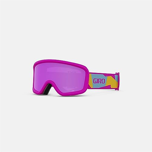 Giro Chico 2.0 - Gafas de esquí para niños pequeños, gafas de snowboard para niños y niñas de 2 a 4 años, correa de camuflaje rosa con lente rosa ámba