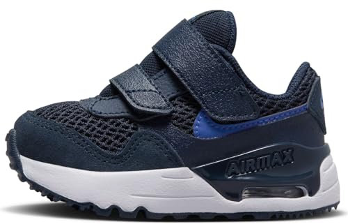 NIKE AIR MAX SYSTM (TD) Sneaker, Obsidian/Hyper ROYAL-White-White, 23.5 EU