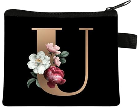 FAVORTALK Ladies Purses Small Pouch for Coin Mini Coin Purse Black Change Wallet for Girls Boys Cute Coin Bags for Credit Card ID Card Keys Headset Lipstick - 13623