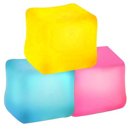Fidget Toy Cube, sensorisk leksak, förbättrad greppkraft, klämleksak, fidget stresskub, cwa, stresskub – 3 stycken kub klämleksaker