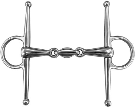 RHUDIE Mors de Cheval Mors Pelham for Cheval, Mors à Joue complète en Acier Inoxydable à Double Articulation Accessoires de Mors Pelham for Cheval(127mm)