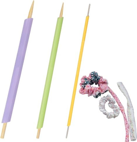 3 PCS Quick Turn Fabric Set,Tube Turning Tool Handsewing Sewing Tool Kit Fabric Tube Turners Multipurpose Sewing Tool Set for Crafts DIY Sewing Handmade Knitting