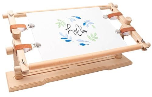 Tabletop Embroidery Stand, Rotated Cross Stitch Stand, Hand Polished + Embroidery Column 360° Rotation Adjustment + Imported European Beech