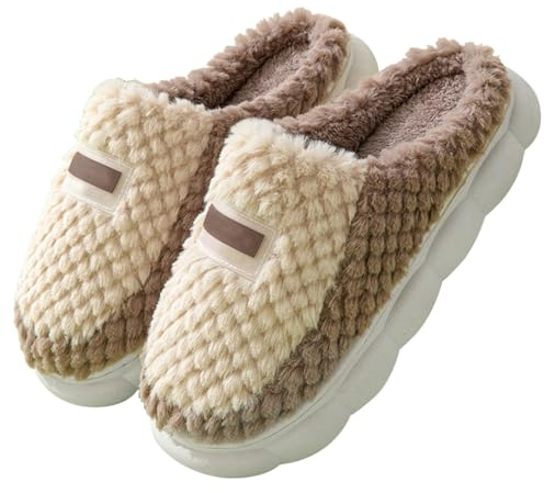 Zapatillas cálidas para mujer con suela fija, pantuflas de fieltro para mujer, con suela de fieltro, pantuflas de ocio, zapatos de invierno, cálidos, de algodón, zapatillas de cabaña, cómodas