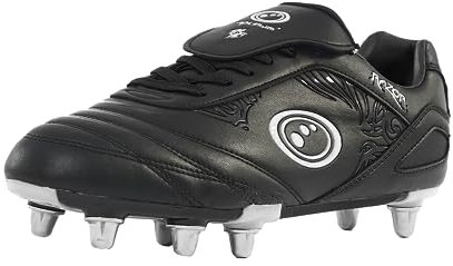 Optimum Herren Razor Rugbyschuhe, Silber (Black/Silver Silver), 43 EU