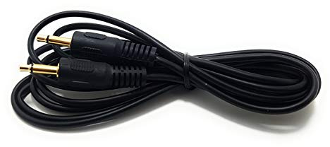 Maincore 1m long 3.5mm to 3.5mm MONO Jack Cable Lead For Audio or Power GOLD PLATED Connectors (1m)