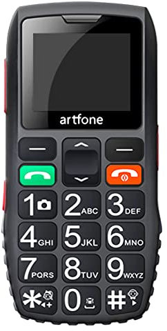 artfone C1 Big Button Basic Senior Mobile Phone,Unlocked Simple Mobile Phone for Elderly,Cheap Dual SIM with SOS Button,1400mAh Battery