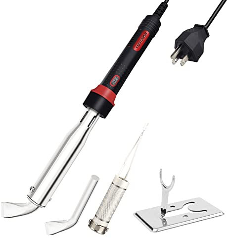 200W High Power Soldering Iron Kit 110V US Plug, Industrial Grade External Heating Soldering Iron with, Heating Core & Stand for Metal Welding & DIY
