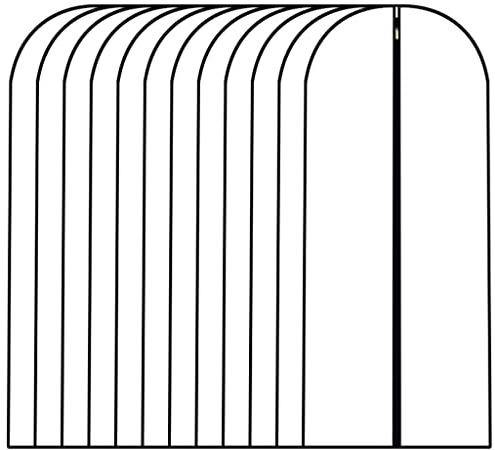 Hanging Garment Bags 12 Pack Breathable Suit Bag Covers with Zip PEVA Clothes Cover Bags Coat Garment Bags Waterproof Dress Cover Bags for Wardrobe Storage and Travel, Clothes Covers for Coats