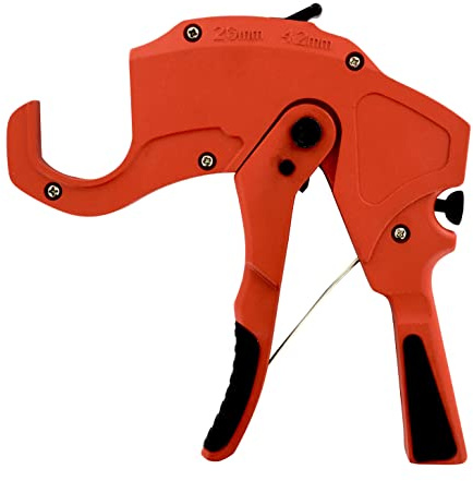 Cortatubos para PEX, multicapa, PVC y polietileno Ø40 mm | Corte limpio sin deformar | Doble posición para tubos grandes y pequeños | Botón de retracción rápida | Diseño ergonómico | QUICK PLOMBERIE