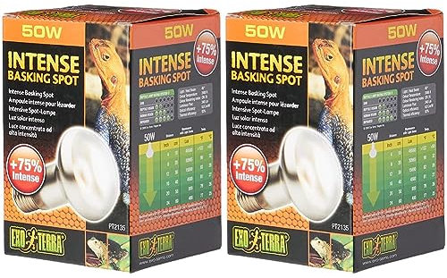 Exo Terra Intense Basking Spot, Wärmespotlampe, R20, 25W, Fassung E27 (Packung mit 2)
