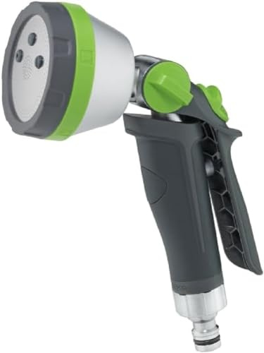 GEKA plus multidusch 5S, med 5 olika spraybilder, med mjukt grepp, duschhuvud av aluminium, spraydusch, 46 1000,9