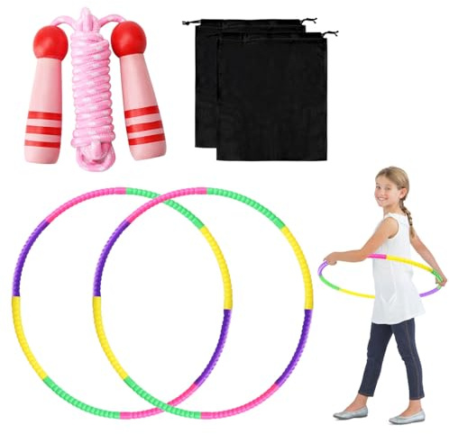 Hula Hoop - Aro para niños a partir de 4 años, diseño desmontable y ajustable para gimnasia, fitness, baile