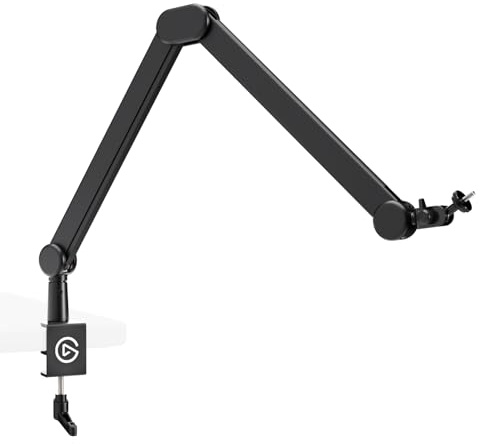 Elgato Wave Mic Arm – Studio Boom Arm for Streaming & Podcasting, with Cable Channels, Desk Clamp, Riser Extension – for USB & XLR Microphones