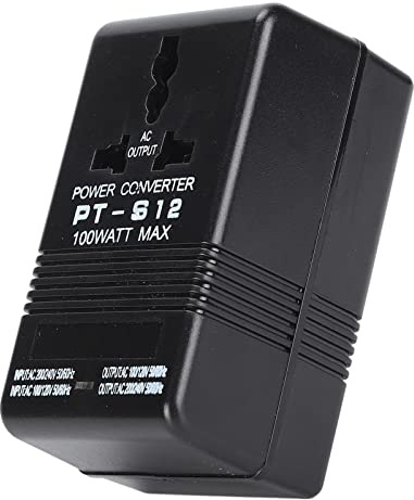 LUCKDANO Spänningsomvandlare, AC 100V Till 240V Step Up Down Power Adapter Transformator 100W med PC-material, för Hårtorkar Kaffemaskiner Resor