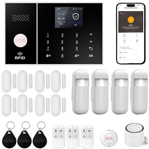 XUK Sistema de alarma inalámbrico, alarma de seguridad con sensores de puerta/ventana