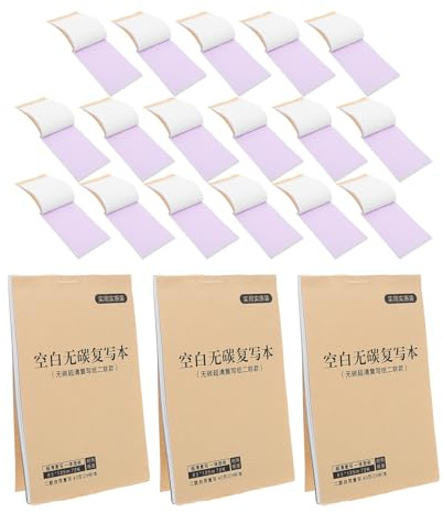 KAILIKETIY 20-Pack Kolfria Kopior Orderblock Blank Faktura och Kvittobok för Småföretag Detaljhandel Restaurang Duplicering och Smidig Orderhantering