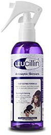 Leucillin cura della pelle antisettica: adatta a tutti i mammiferi, uccide tutti i germi conosciuti al contatto, sicura per gli occhi, il naso e la pelle aperta (150 ml)