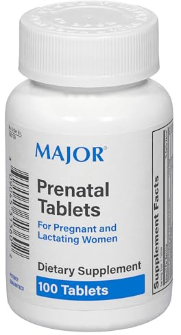 MAJOR Prenatal Tablets for Pregnant and Lactating Women - Dietary Supplement - 100 Count